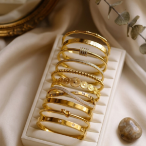 premium 18k gold plated anti tarnish bangle